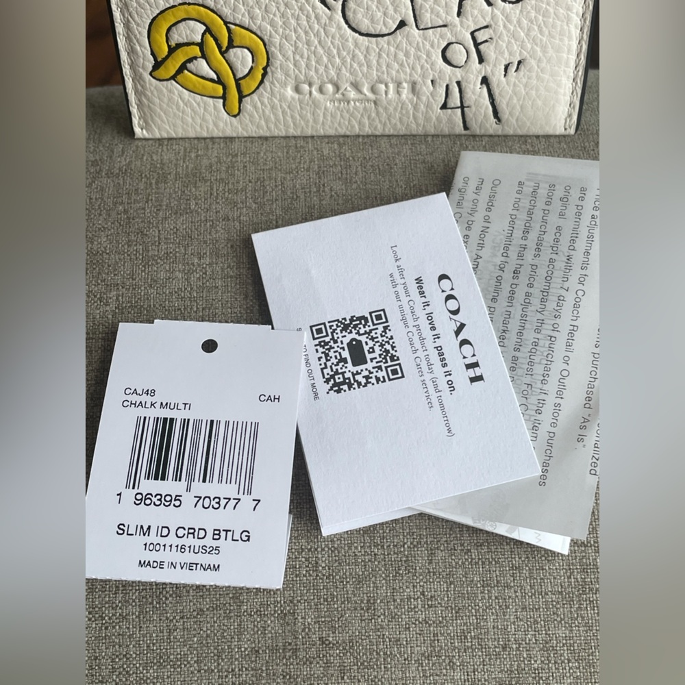 NWT！COACH SLIM ID CARD CASE WITH SKETCH PRINT（COACH CAJ48）fast shipping - Picture 5 of 5